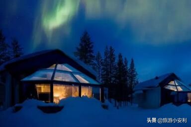 芬兰极光玻璃屋,芬兰全景浪漫极光屋