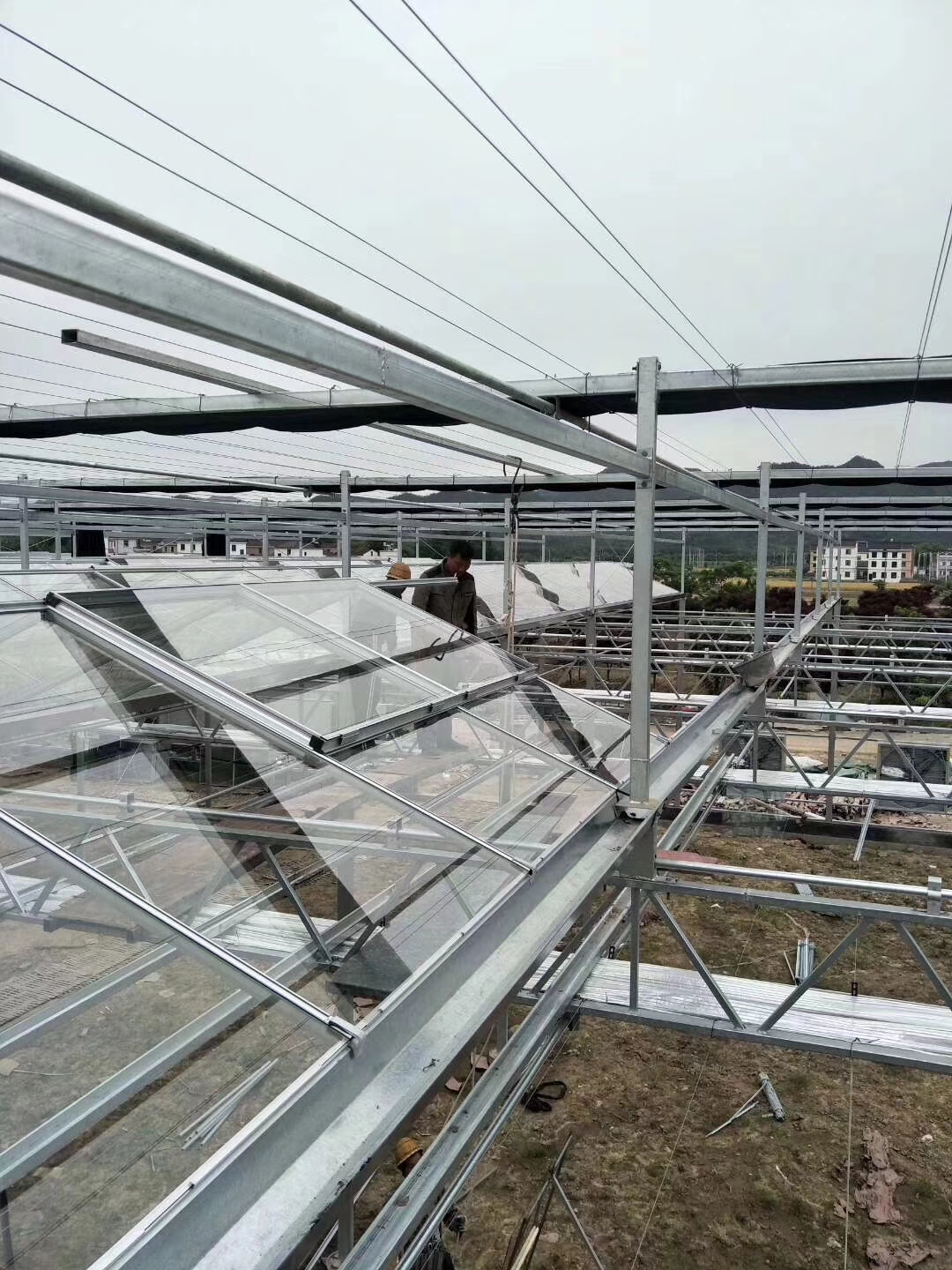 玻璃温室专用铝型材安装教程,铝合金温室大棚建造