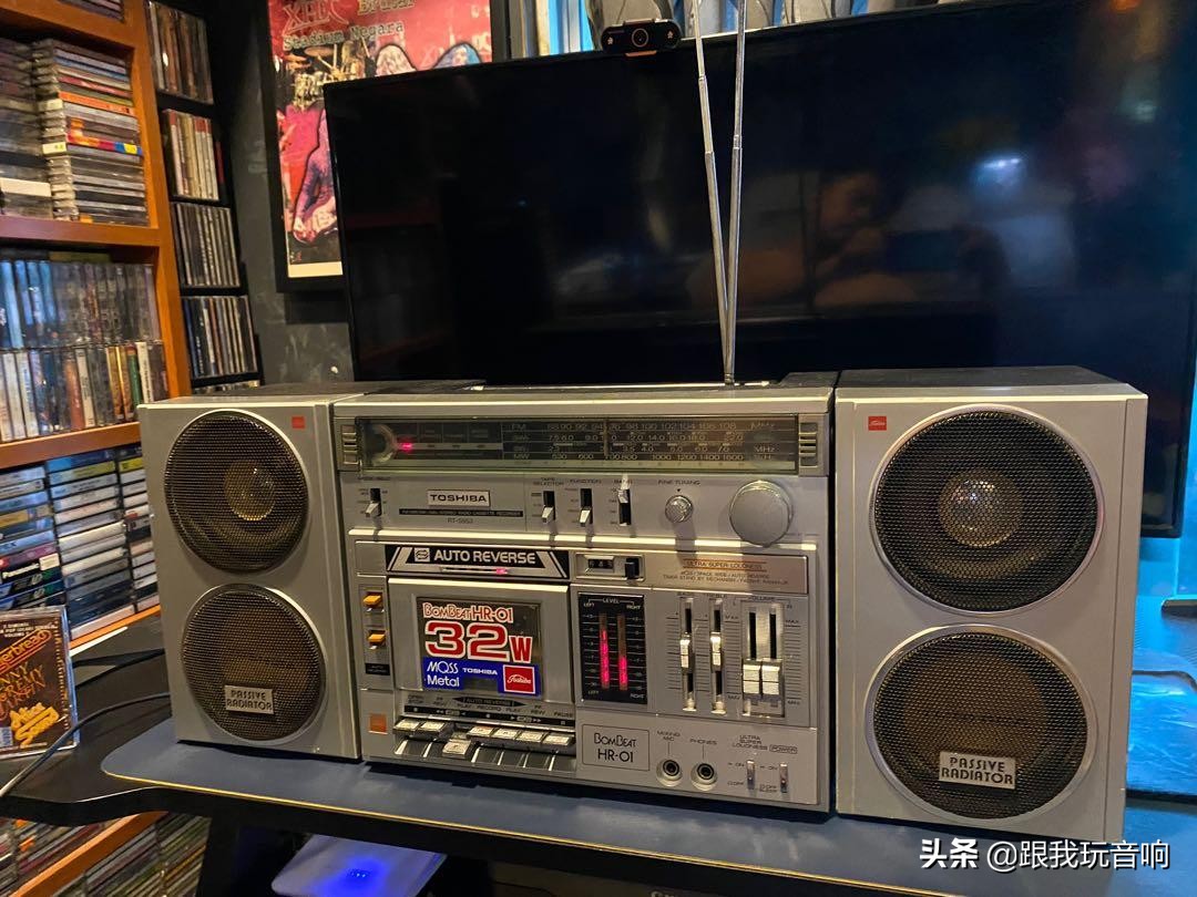 toshiba东芝磁带收音机一体机,原装toshiba东芝全波段短波收音机