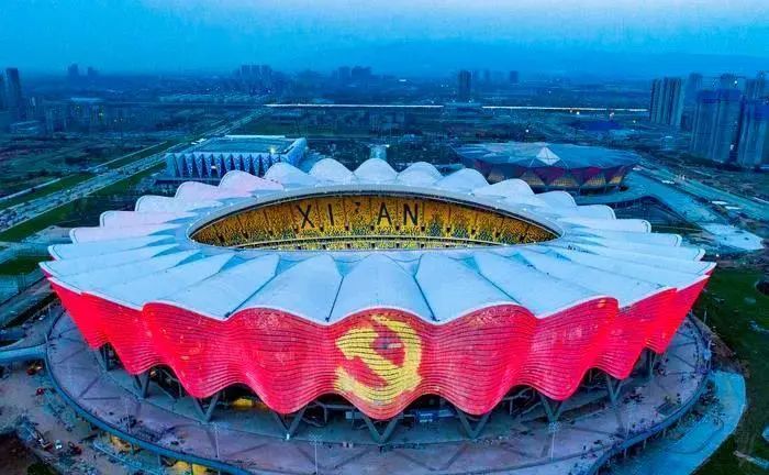 西安浐灞生态区奥体中心,西安奥体中心最新图