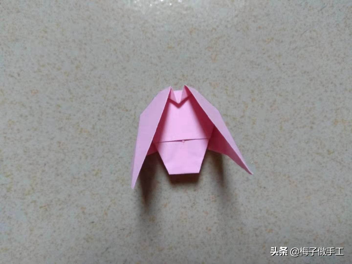 儿童手工折纸教程平底鞋,儿童手工折纸折鞋子