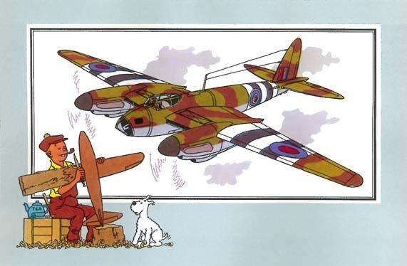 丁丁历险记飞机,丁丁历险记之二战飞机