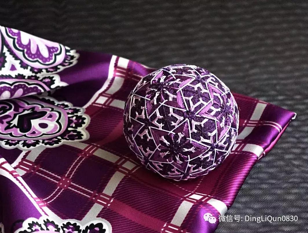 球刺绣教程,手鞠球刺绣