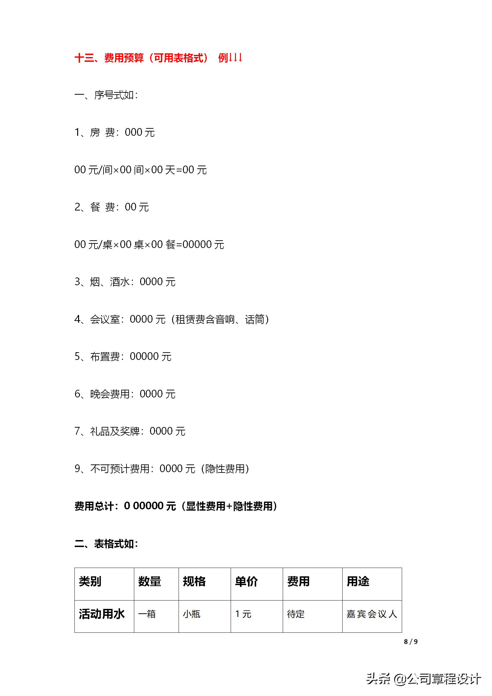 会议策划方案封面,会议策划方案过程