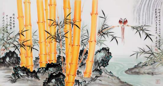 金竹画名家,柴寿武金竹国画技法