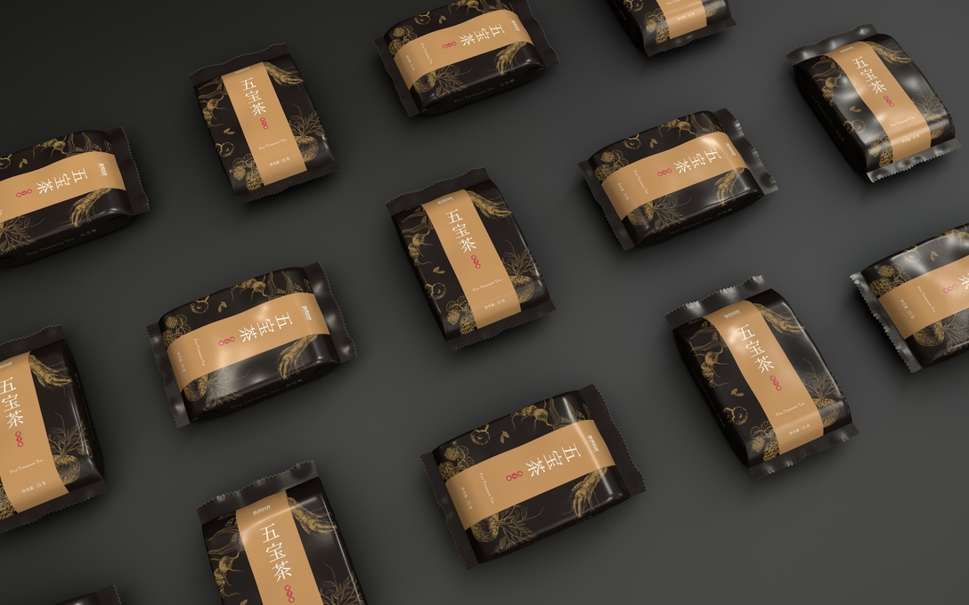 人参五宝茶包装设计,男人茶五宝茶的使用方法