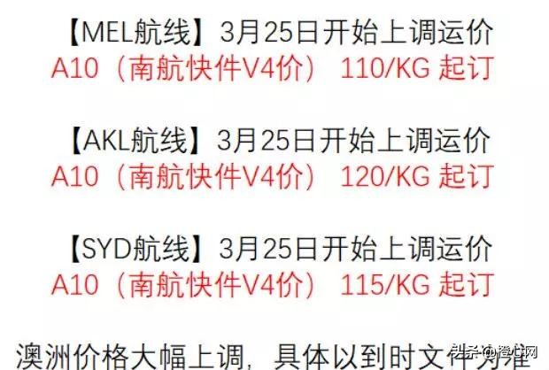 国际快递空运和海运费用差多少,空运费用或将涨价