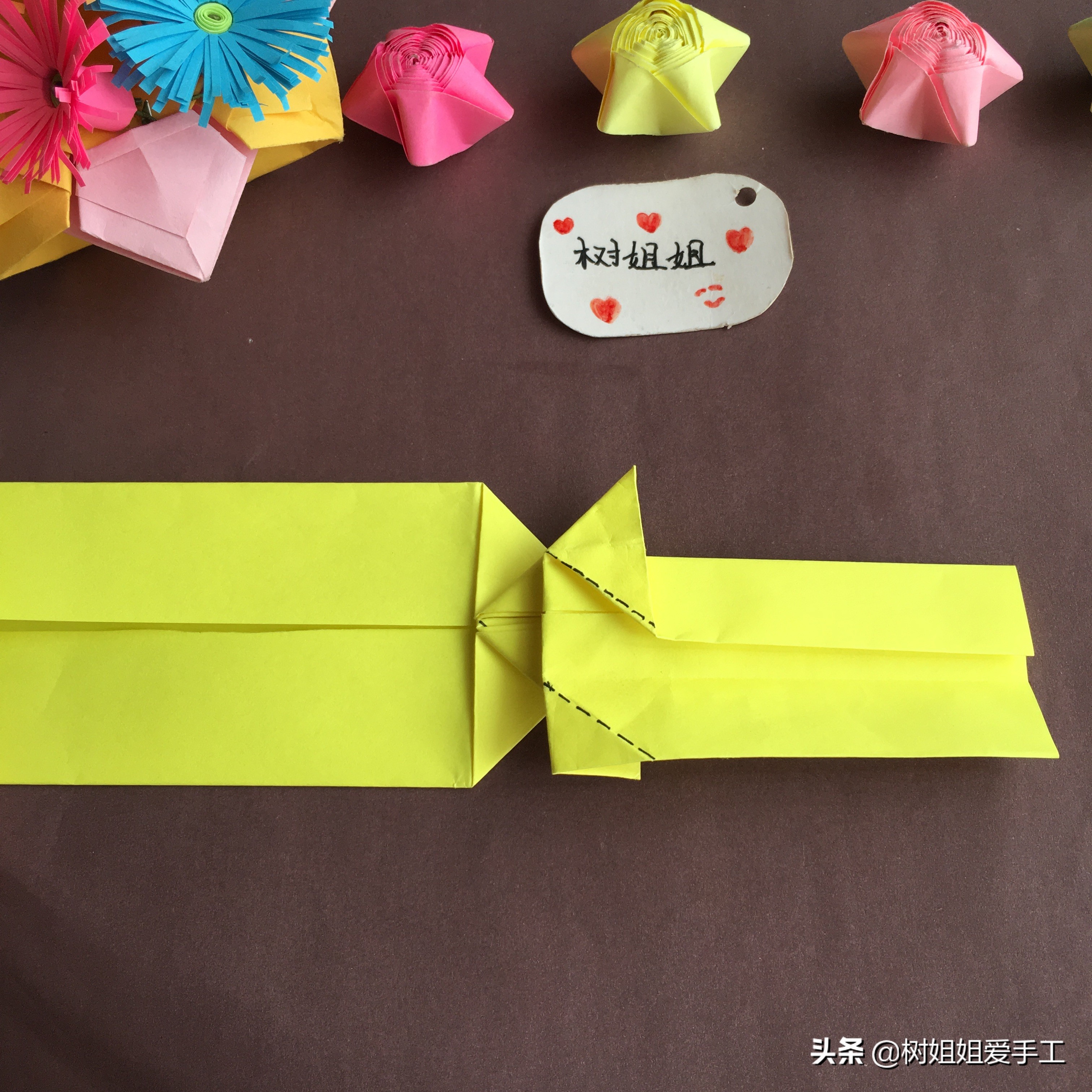 折纸蝴蝶戒指可调节教程,折纸蝴蝶结手链戒指发卡