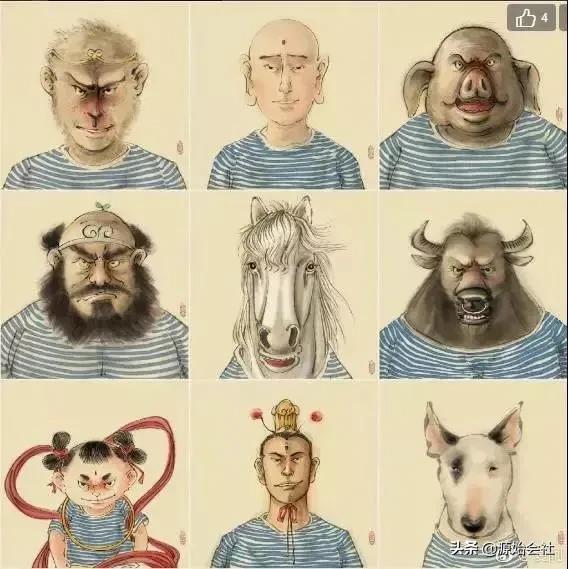 国画还能这么玩？钟馗打台球，孙悟空猪八戒拍证件照…