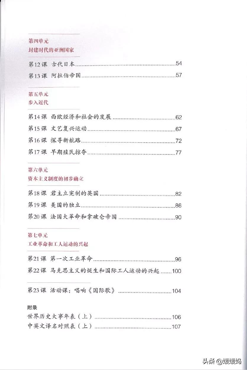2023人教版九年级历史电子课本,九年级上册历史课本图片