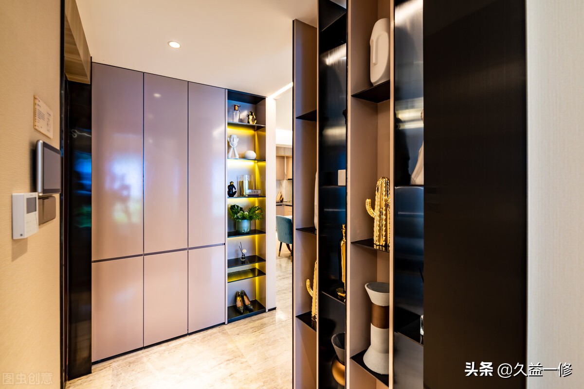 入户玄关多宽可以做玄关鞋柜,入户没有玄关怎么设计有玄关