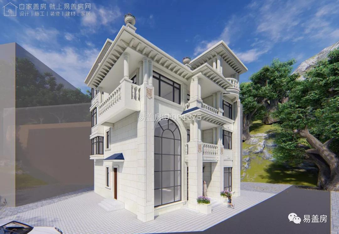 11.9m×12.2m,福建泉州豪华雅致的欧式别墅