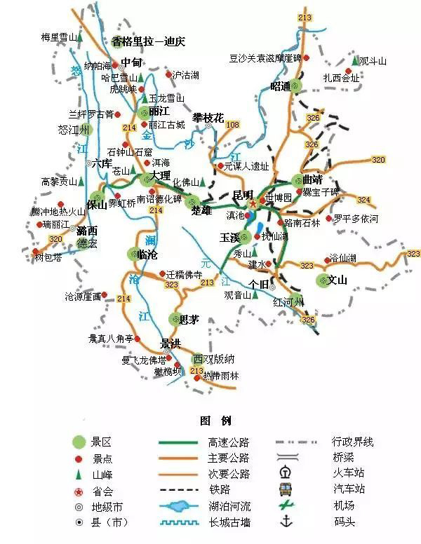 全国旅游景点详细地图大全,最新版中国各省市旅游景点地图