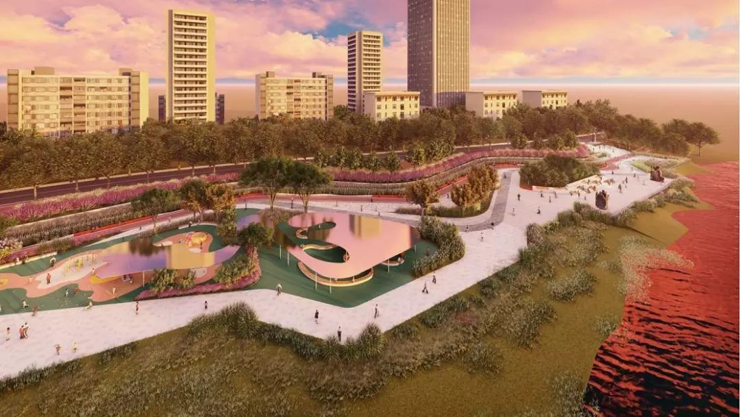 最美城市滨江生态岸线,江滩风景太美了