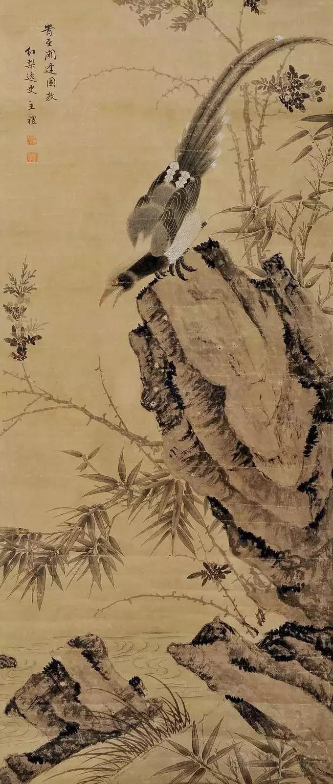 潘天寿100幅花鸟画欣赏,潘天寿花鸟画构图法