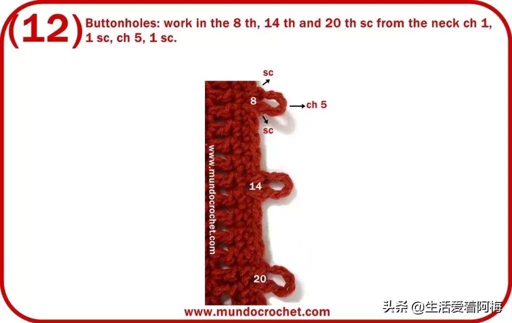 钩织冬季儿童毛衣图解,儿童内搭毛衣钩织教程完整版