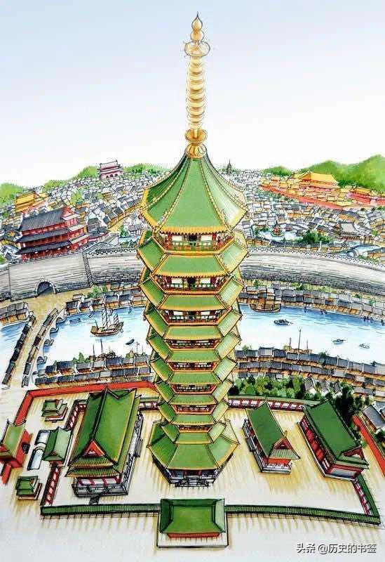 大报恩寺琉璃塔世界奇迹,大报恩寺琉璃塔布局