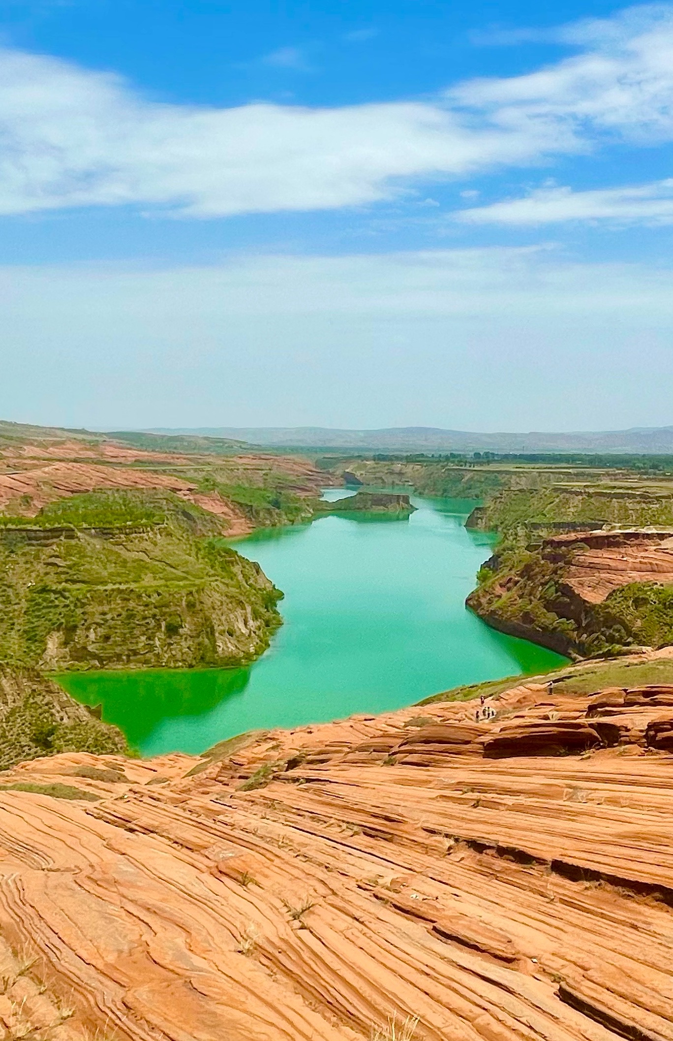 靖边波浪谷湖,靖边县波浪谷景区
