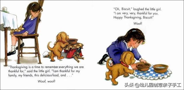 感恩节孩子英语启蒙选绘本,感恩节亲子绘本作品幼儿园制作