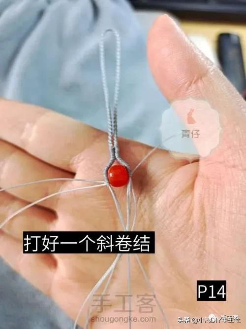 简单易学的手机链制作教程,手机链最新款教程