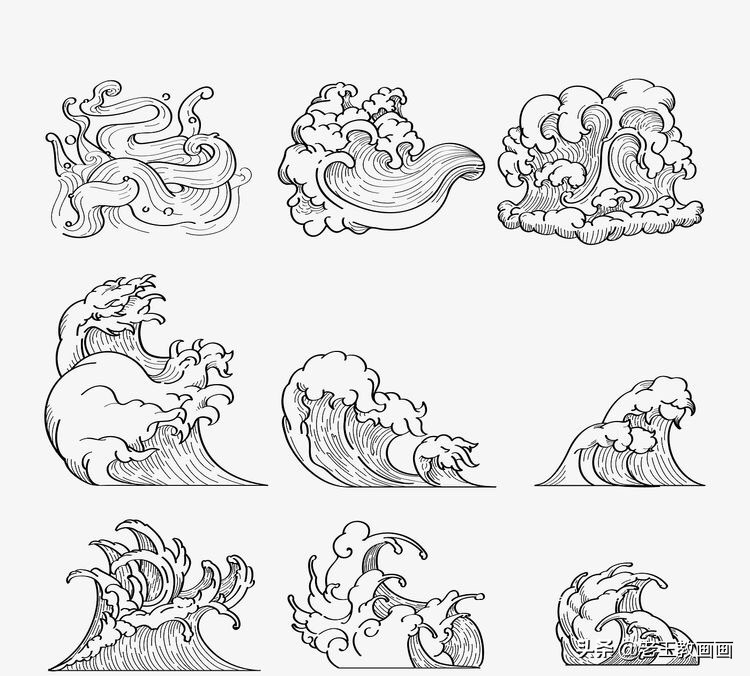 ai传统水波纹纹样,ps水波纹传统纹样制作