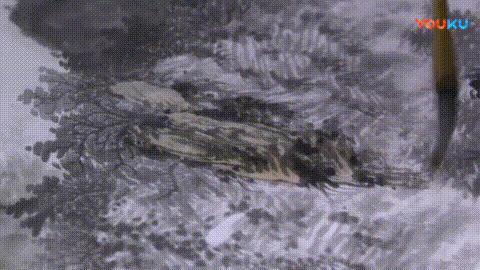 临摹山水画步骤曾刚教程,工笔山水画上色步骤视频