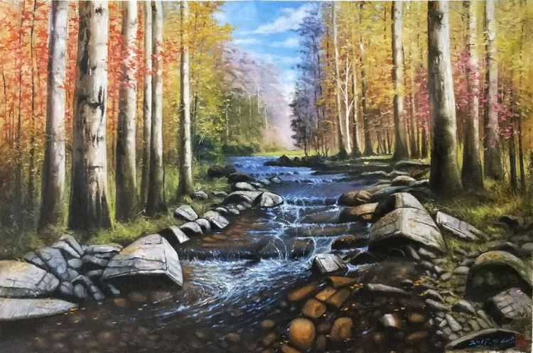 中国小幅油画作品大展作品集,三峡丹青油画作品