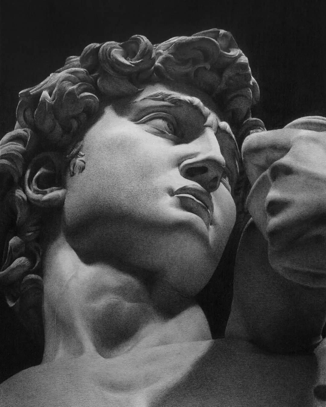 一眼惊艳的素描画,一眼望不到尽头的路素描画