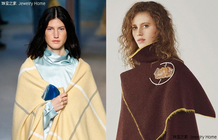 一大一小的胸针的正确戴法,一枚胸针穿出高级感