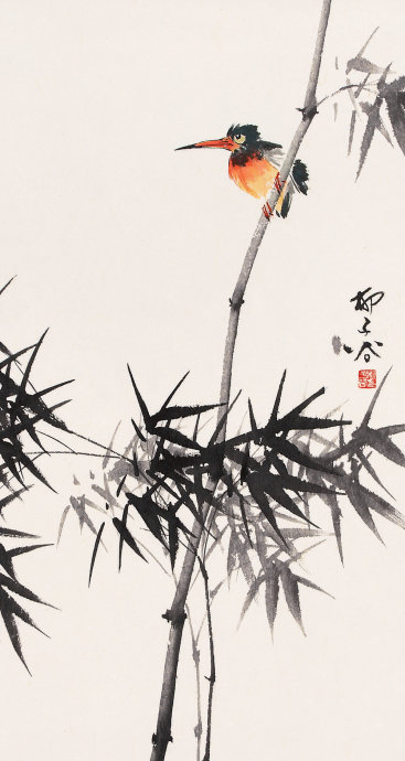 柳子谷花鸟作品大全,柳子谷花鸟精品图片