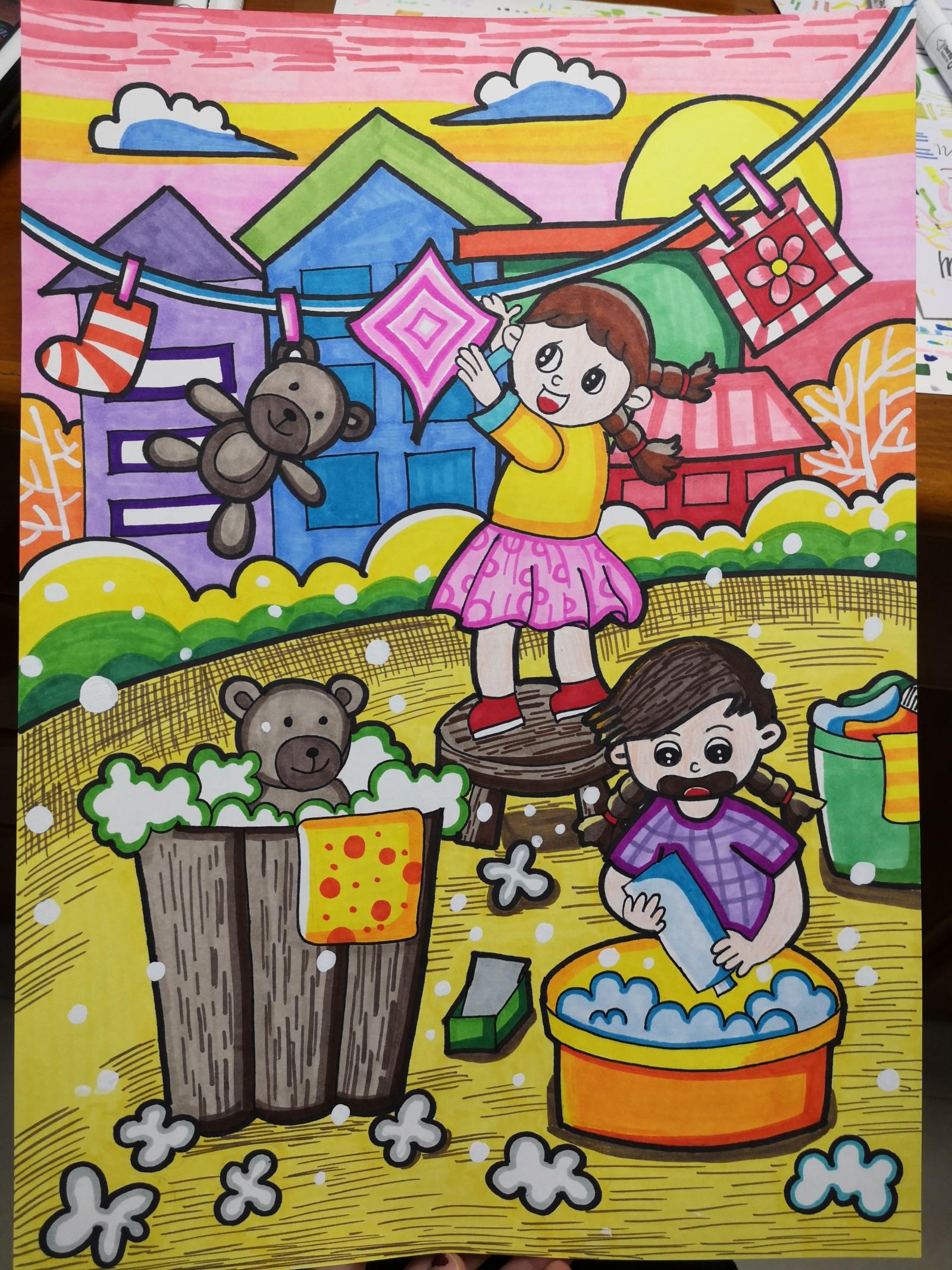 幼儿园儿童主题画报,幼儿园儿童主题画简单