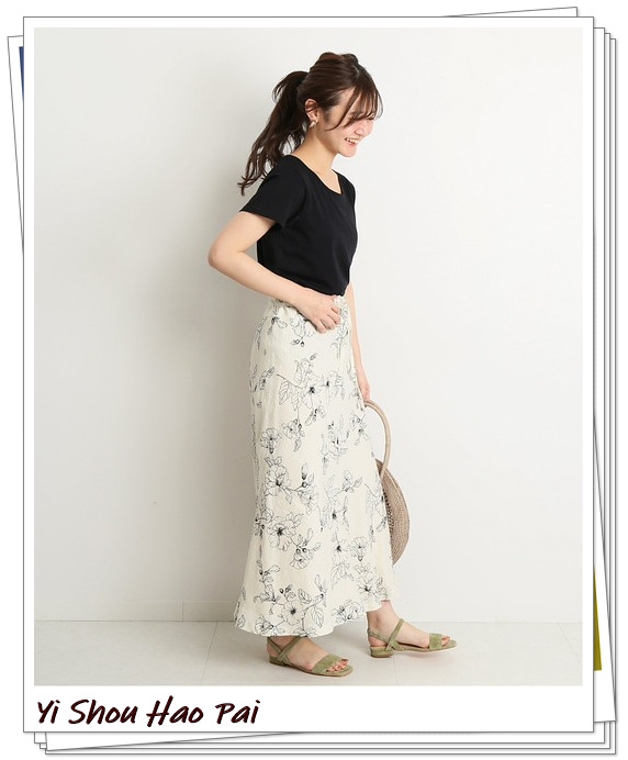 亚麻长半身裙如何搭配,亚麻裙半身裙怎么搭配上衣