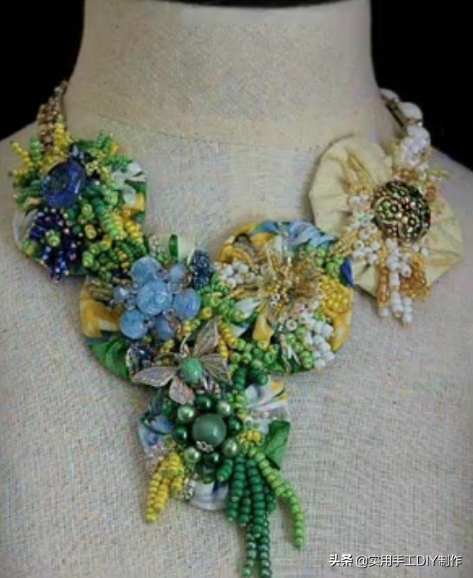 颈饰diy教程,漂亮的颈部装饰品