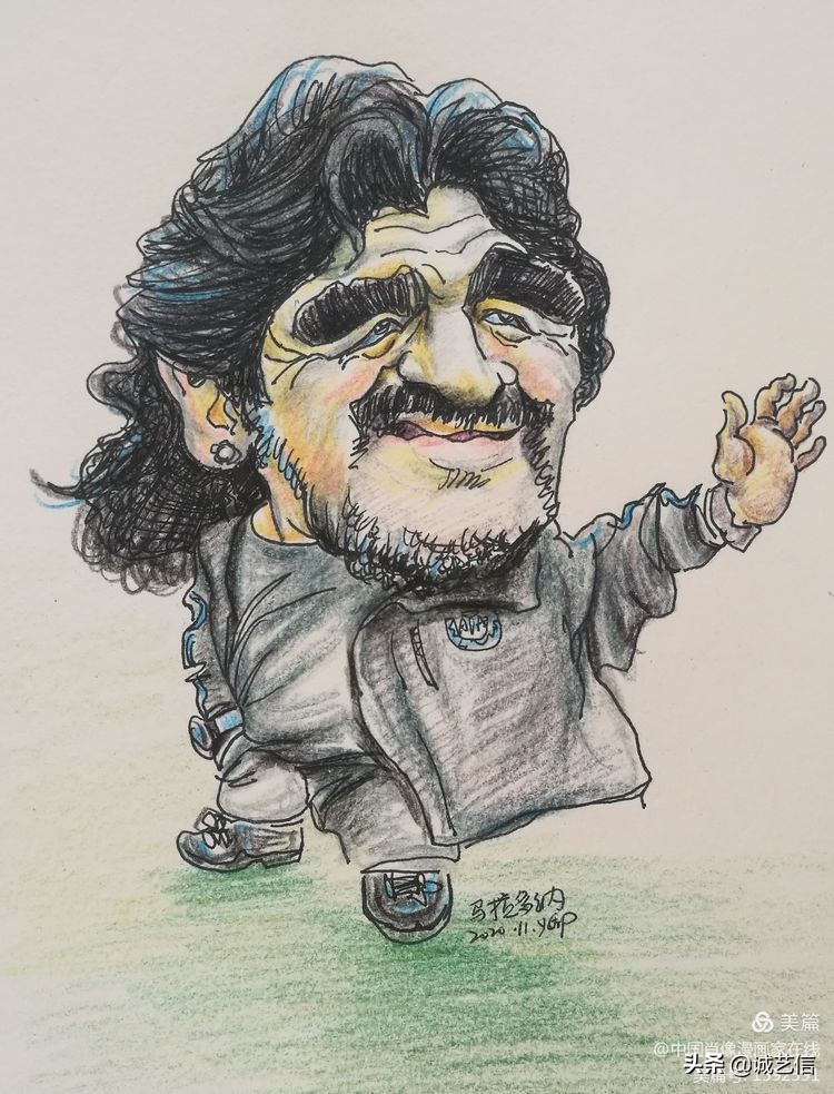 马拉多纳高清漫画壁纸,马拉多纳漫画