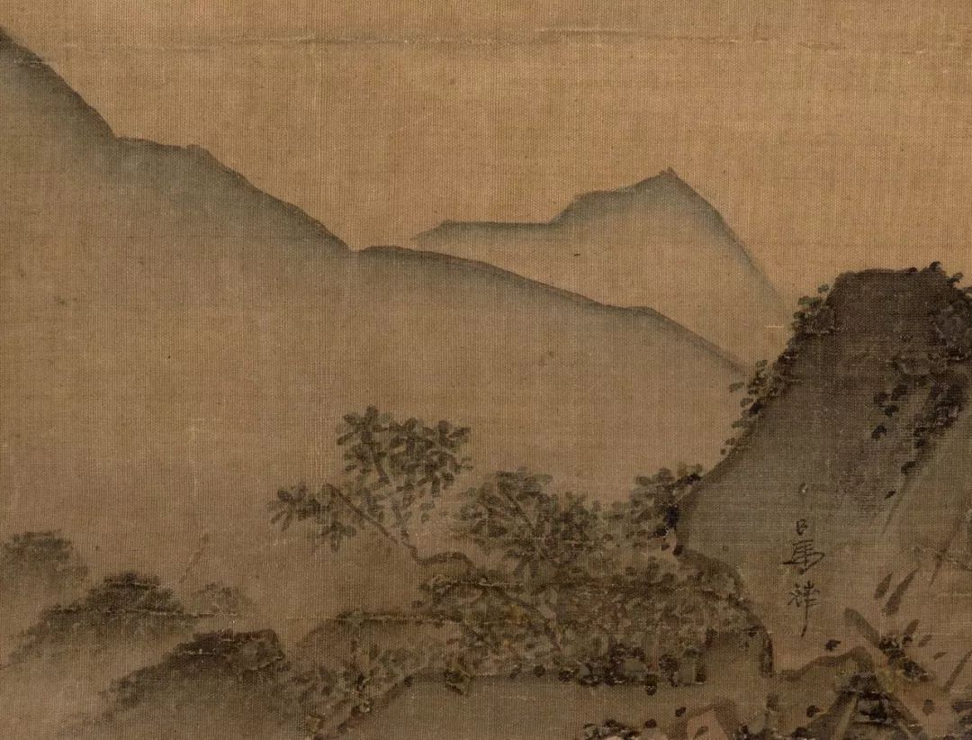 南宋画家马远的山水画,南宋山水画家马远踏歌图局部