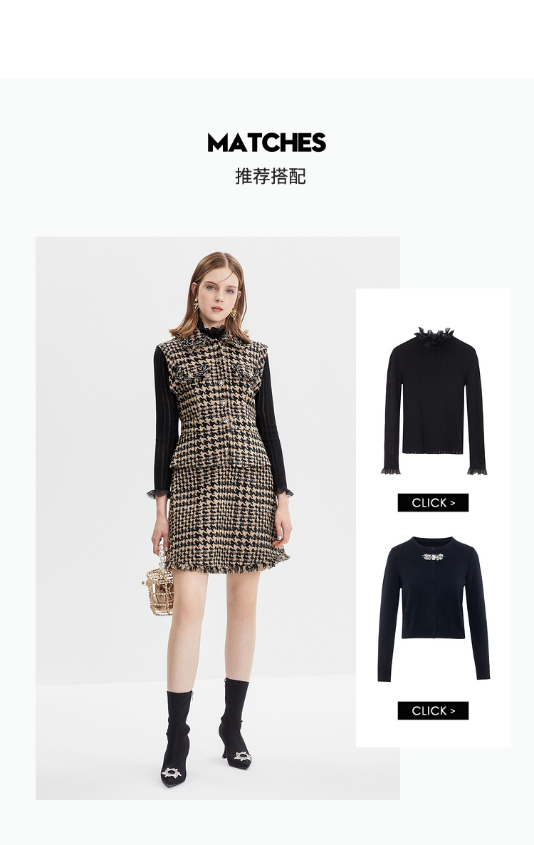 小香风羽绒外套女款中长款莱茵,女款小香风外套冬修身莱茵