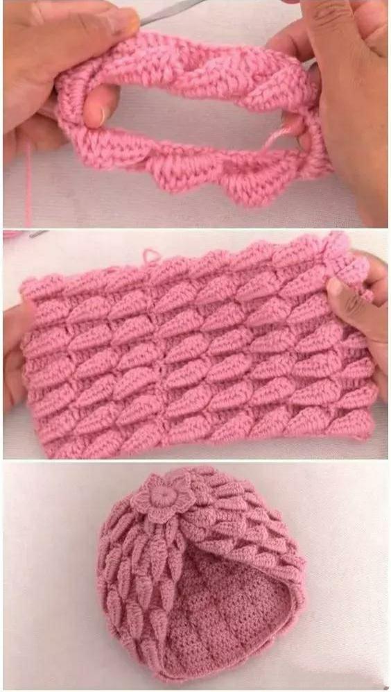 0-3岁儿童帽子编织图解全教程,毛线编织帽子儿童