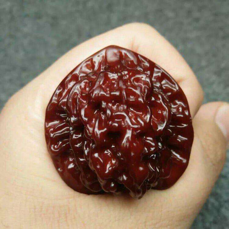 五天盘手持手串,盘五天的核桃