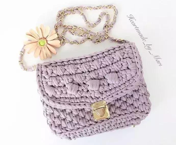 最近很火的泫雅针织包教程,泫雅包透明编织图解
