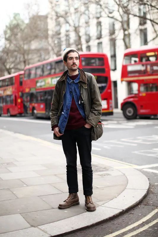 牛仔夹克冬季还能这样穿,牛仔夹克冬季怎么穿男