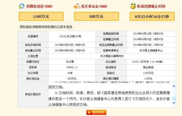 长沙1094地块土拍最新消息,长沙首轮集中土拍宗地售罄看点