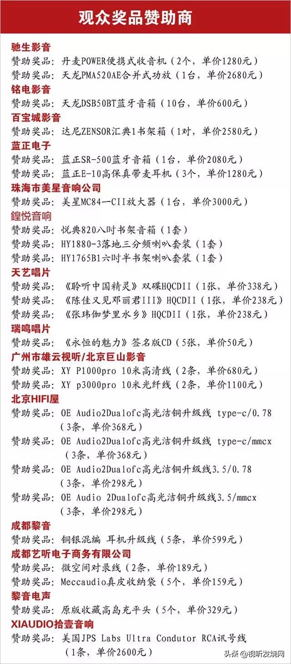 「参观指南」HAVE2019北京高级视听展平面分布参展商名录