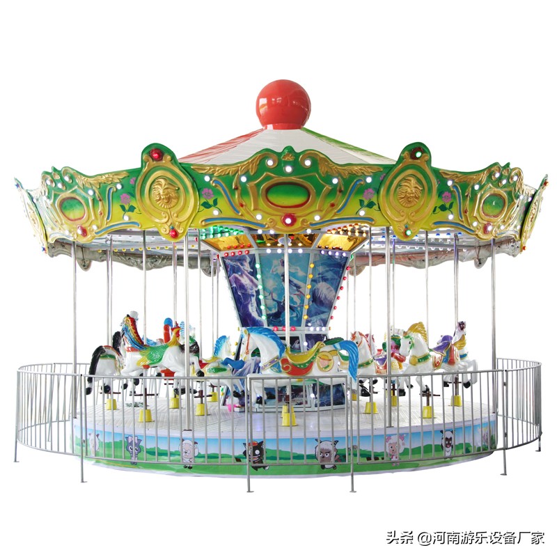 38座双层转马是不是大型游乐设备,游乐设备24座豪华转马