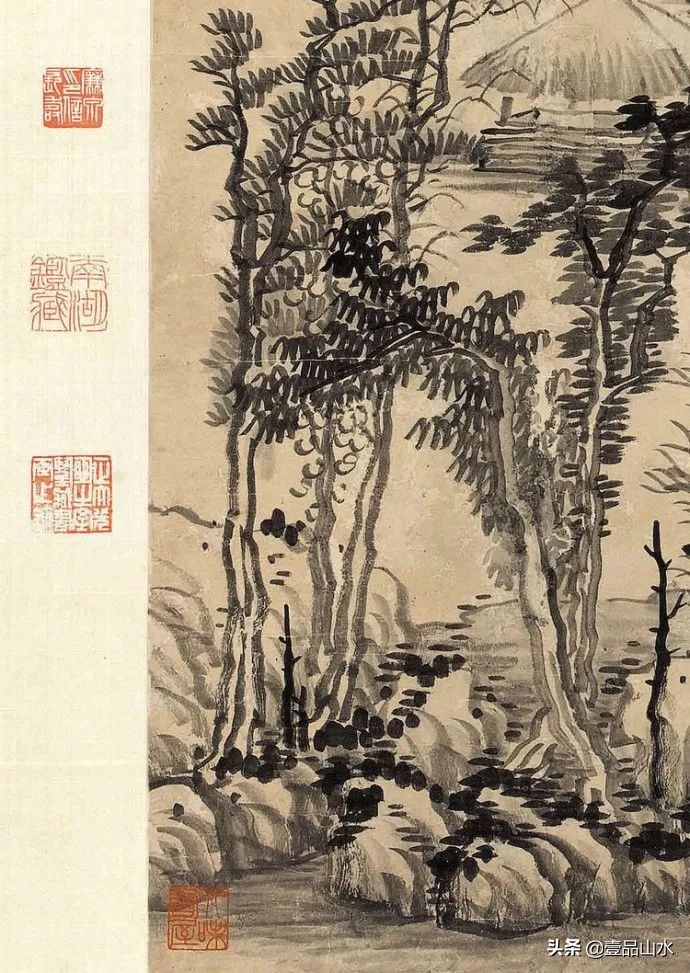 最真实的国画山水画,当代国画山水中的点景人物