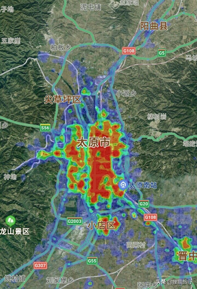 石家庄济南太原热力图,济南与石家庄热力图