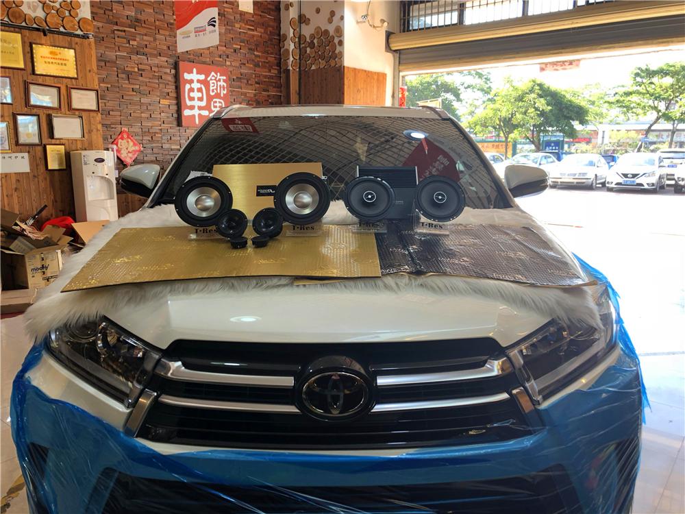 汉兰达改装三分频音响,汉兰达高音改装案例