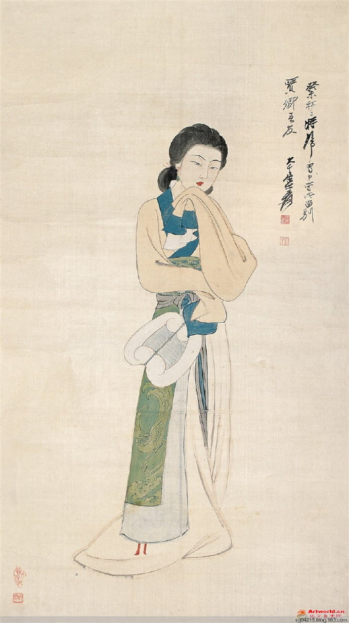 清代名家费丹旭笔下仕女图,费丹旭仕女画高清