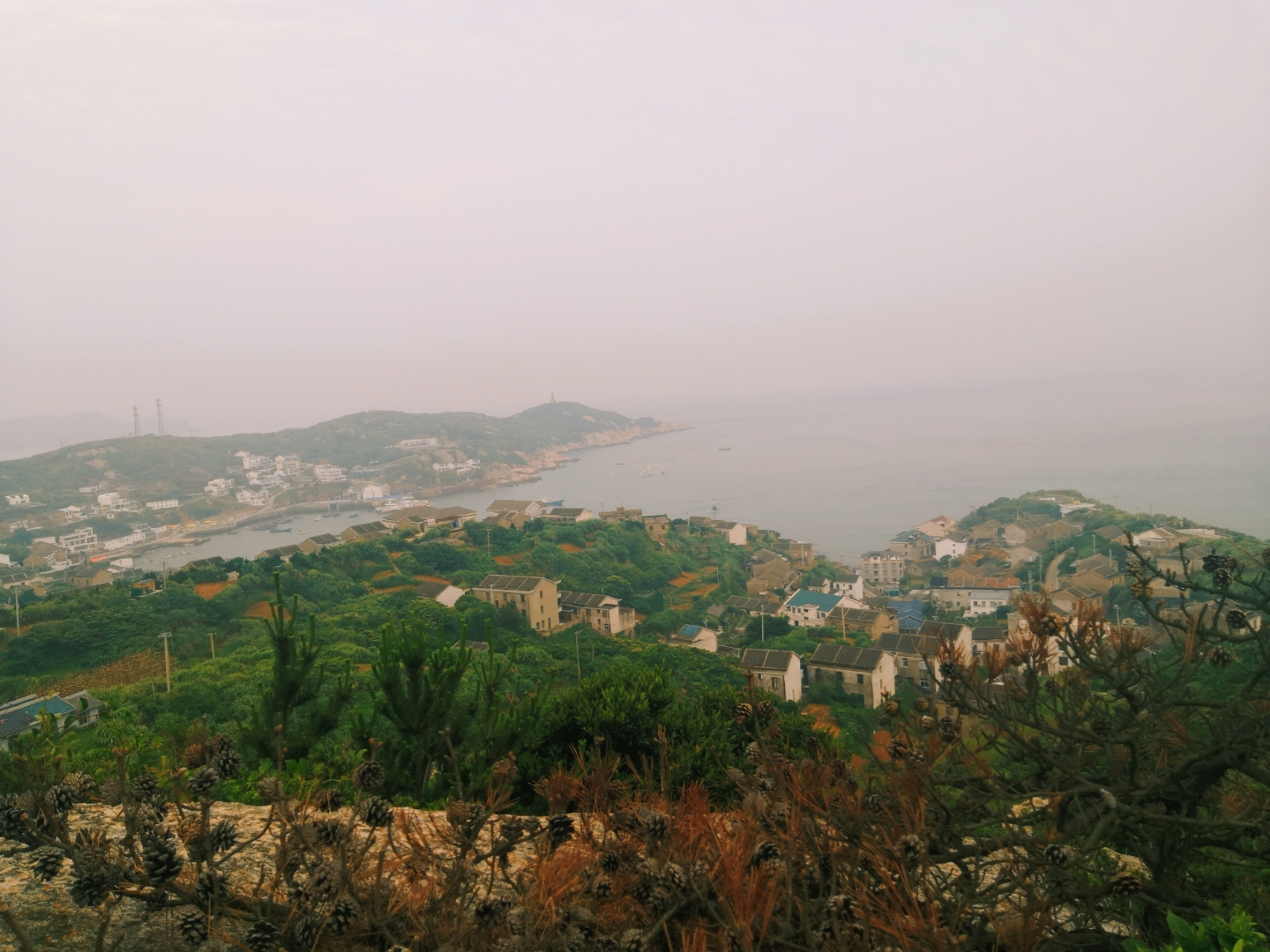 夕阳下美丽的东极岛,东极岛岛屿