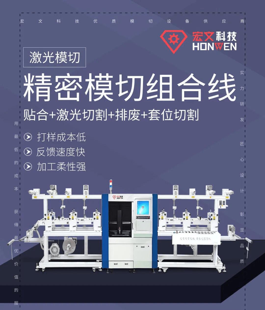 「最新」宏文科技重磅推出精密激光切割组合线