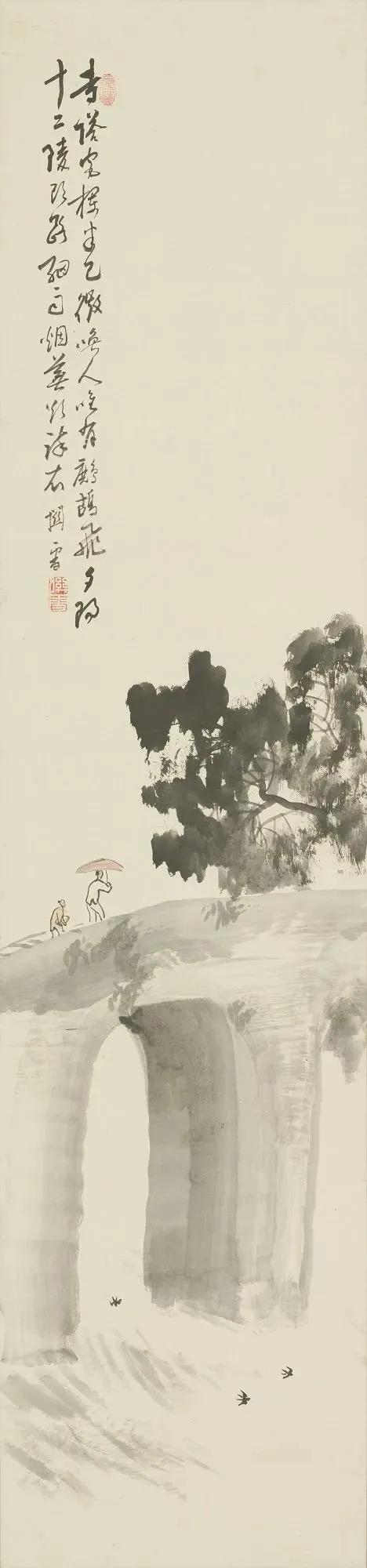 傅抱石和桥本关雪,桥本关雪这画值多少钱